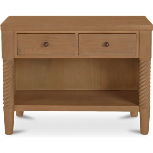 Joni Nightstand in Weathered Oak Finish