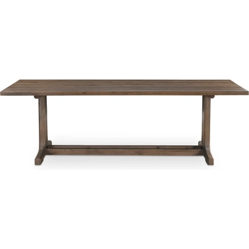 Samuel Dining Table in Dark Brown Oak Wood