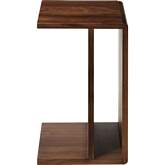 Hiroki Side Table in Matte Finish Walnut