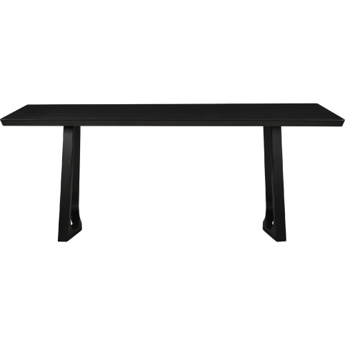 Silas 76" Dining Table in Black Ash