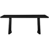 Silas 76" Dining Table in Black Ash