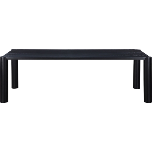 Post 96" Dining Table in Black Finish Oak