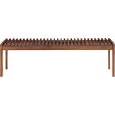 Rohe Dining Bench in Natural Finish Walnut