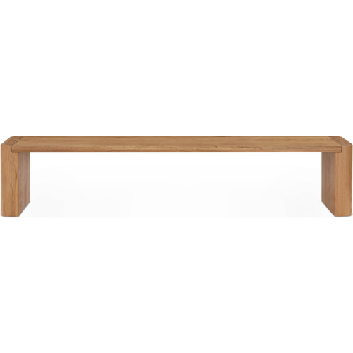 Post 82" Dining Bench in Natural Finish Oak
