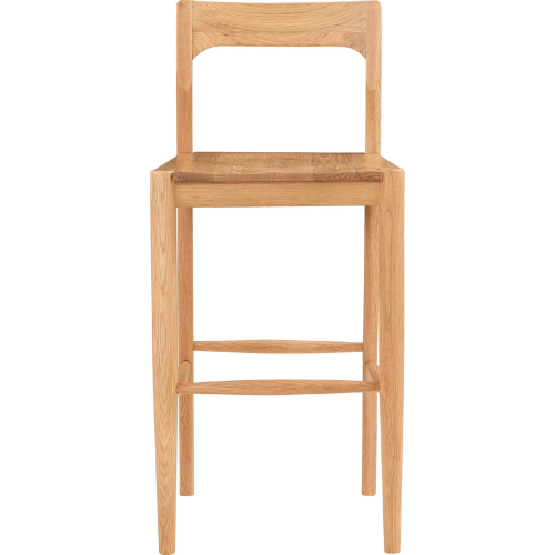 Owing Bar Stool in Oak Finish Wood