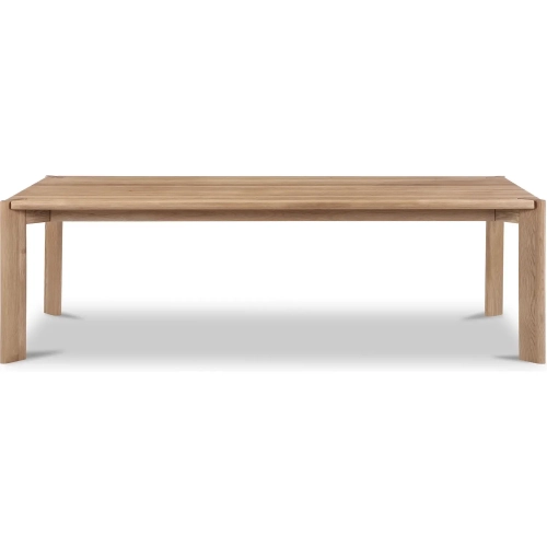 Daifuku 96" Dining Table in Wire Brushed Natural Oak Wood