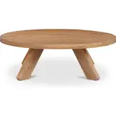 Alden Coffee Table in Wire Brushed Natural Finish Oak