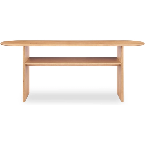 Ruby Console Table in Natural Finish Oak Wood