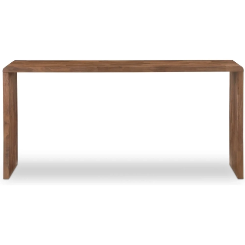 Carrie Counter Table in Brown Finish Walnut