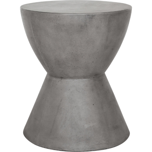 Hourglass Outdoor Stool in Dark Grey Fiber Reinforced Concrete