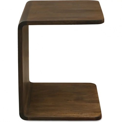 Carrie Side Table in Dark Brown Finish Mango Wood