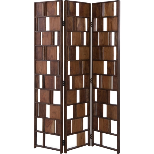 Multi Panel Room Screen in Acacia Wood