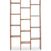 Orson Bookcase in Brown Finish Acacia Wood