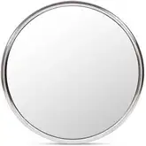 Lars 31" Round Mirror in Chrome Steel