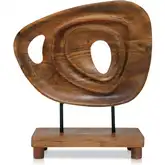 Saddler Sculpture Brown Natural Acacia