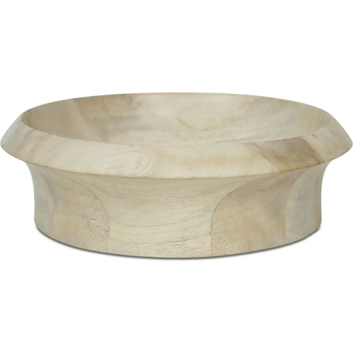 Olen Bowl in White Wash Mango Wood