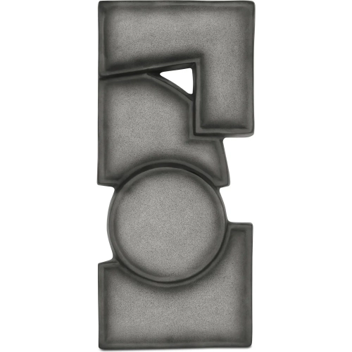 Teo Wall Sculpture in Charcoal Gray Ecomix
