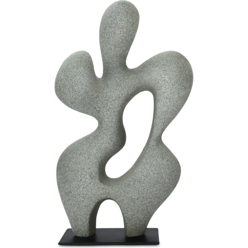 Romy Sculpture in Charcoal Gray Ecomix & Metal
