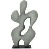 Romy Sculpture in Charcoal Gray Ecomix & Metal