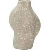 Lindi 10" Vase in Brown Ecomix