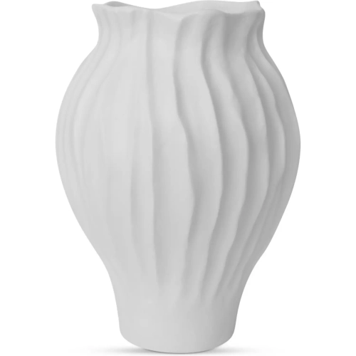 Adria 18" Vase in White Ecomix