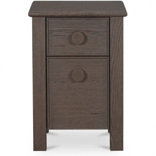 Loren 18" Nightstand in Dark Brown Oak Wood
