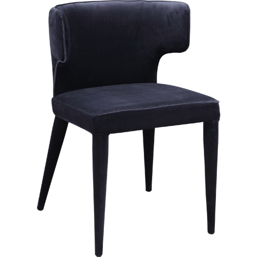 Jennaya Dining Chair in Black Fabric