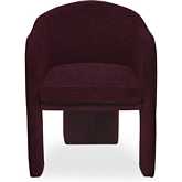 Clara Dining Chair in Plum Purple Fabric