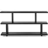 Miri 33"H Bookcase Shelving in Black Ash Veneer