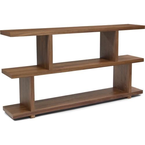 Miri 33"H Bookcase Shelving in Walnut Veneer