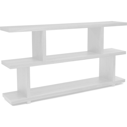 Miri 33"H Bookcase Shelving in White High Gloss Lacquer