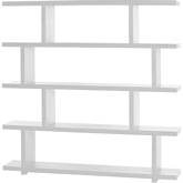 Miri Bookcase / Shelving in White High Gloss Lacquer (Large)