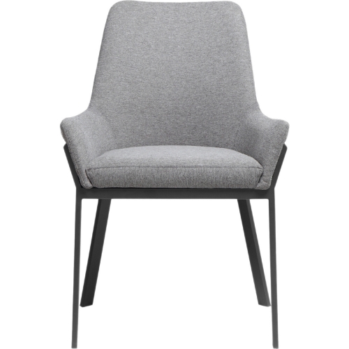 Lloyd Dining Chair in Dark Grey Fabric (Set of 2)