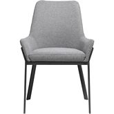 Lloyd Dining Chair in Dark Grey Fabric (Set of 2)
