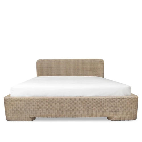 Claudia Bed Queen in Natural Rattan