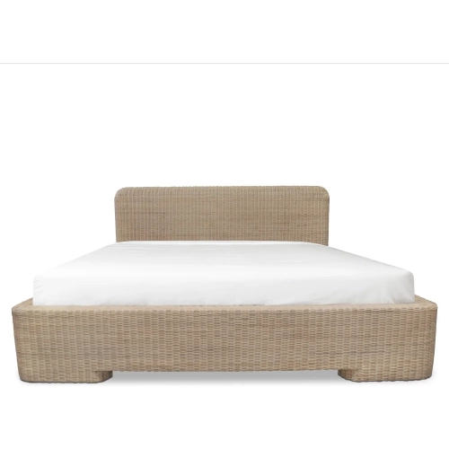 Claudia Bed King in Natural Rattan