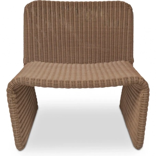 Ella Outdoor Accent Chair in Natural Synthetic Hyacinth