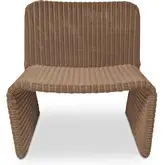 Ella Outdoor Accent Chair in Natural Synthetic Hyacinth