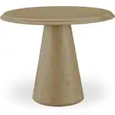 Tutto 38" Round Cafe Dining Table in Natural Wood