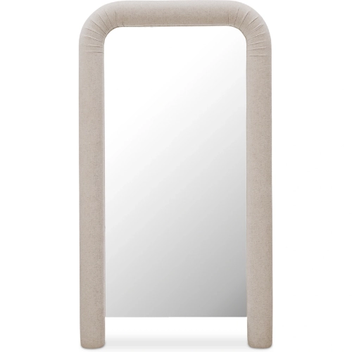 Ellison Mirror in Beige Fabric