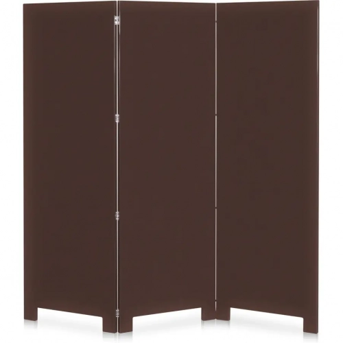 Garbo Room Screen in High Gloss Dark Brown Wood