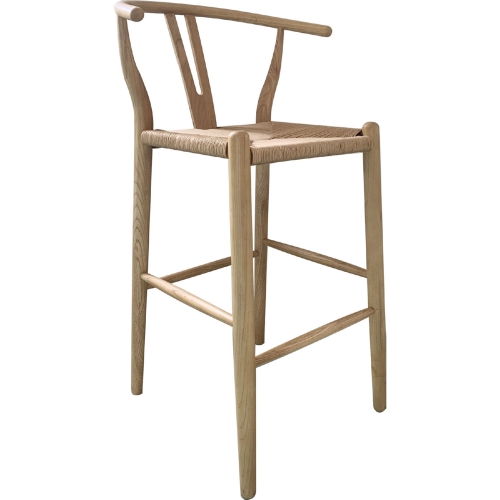 Ventana Counter Stool in Natural Elm & Fiber