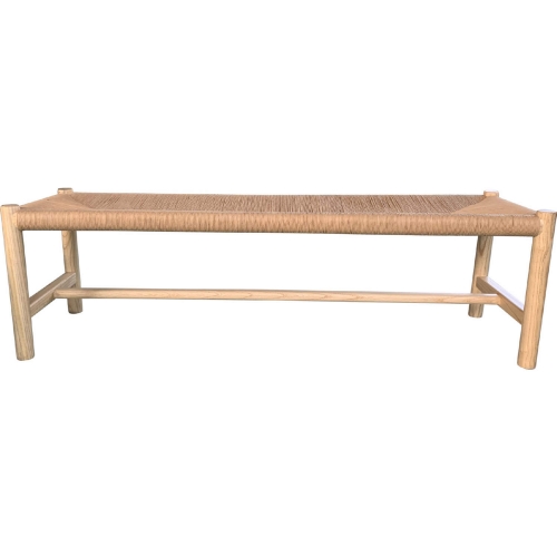 Hawthorn 48" Bench in Fiber Rope & Wood