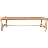 Hawthorn 48" Bench in Fiber Rope & Wood