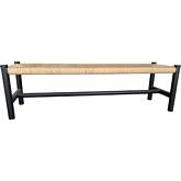 Hawthorn 60" Bench in Fiber Rope & Black