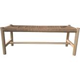 Hawthorn 60" Bench in Fiber Rope & Wood
