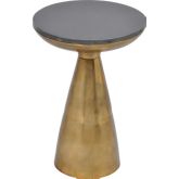 Font Side Table in Unfinished Aluminum