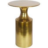 Rassa Side Table in Polished Gold