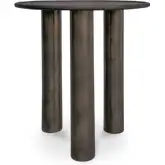 Deacon Outdoor Side Table in Deep Bronze Cast Aluminum
