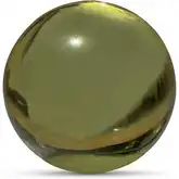 Bonn Decorative Object in Olive Green Cast Glass